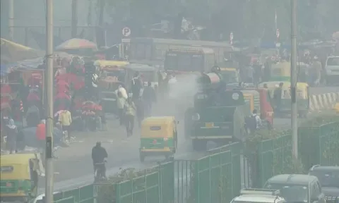 Visuals from Anand Vihar. (ANI)