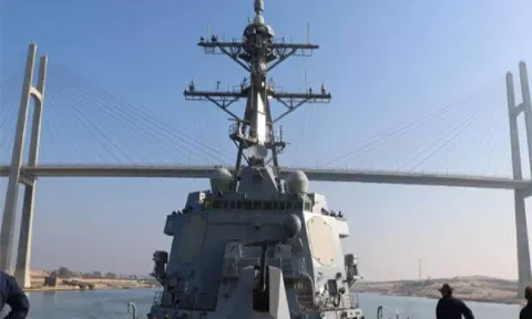 US Navy ship shoots down Houthi-controlled drones fired from Yemen