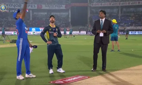 Visuals from the toss