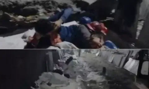 The interiors of the tunnel as seen in the video. (ANI)
