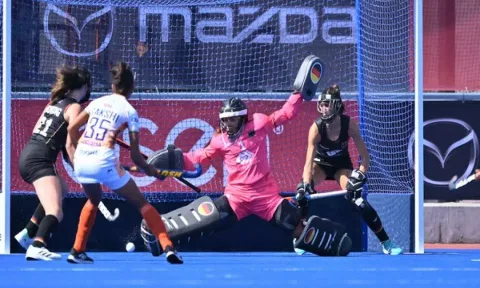 India Women's Junior Hockey team in action against Germany (Photo: HI)