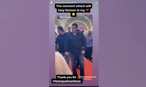 Salman Khan attending choreographer Mudassar Khan’s wedding (Image: IANS)