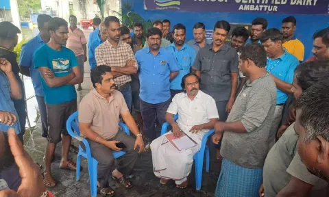 State Minister for Milk and Dairy Development, T Mano Thangaraj