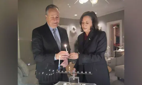 US Vice President Kamala Harris and Second Gentleman Douglas Emhoff (Image: ANI)