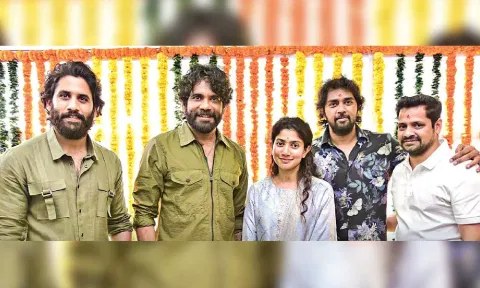 Naga Chaitanya, Nagarjuna, Sai Pallavi, Chandoo and Vasu