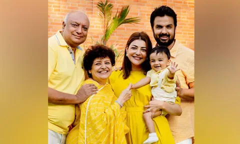 Kajal Aggarwal with family. (Instagram/@KajalAggarwalofficial)