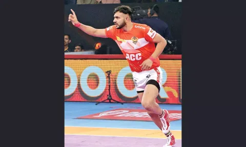 Gujarat Giants raider Sonu