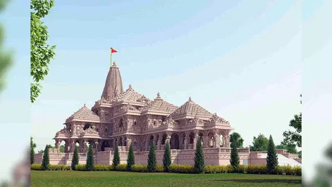 A preview of grand Ram Temple. (Photo/ANI)