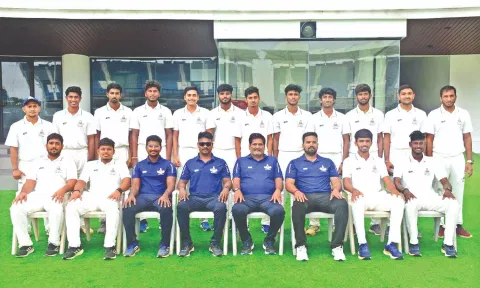 TNCA Senior Colts ‘B’ team that toured Mumbai,