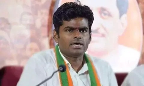 State BJP president K Annamalai