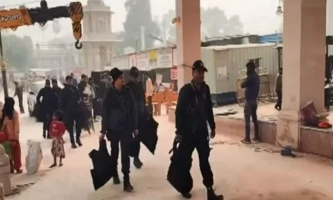 Security personnel preparing for January 22 event next month (ANI)