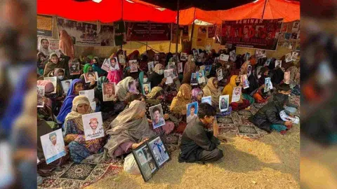 Baloch activists call on United Nations to probe "Baloch genocide" (Photo Credits: X/@BSMAOfficial1)
