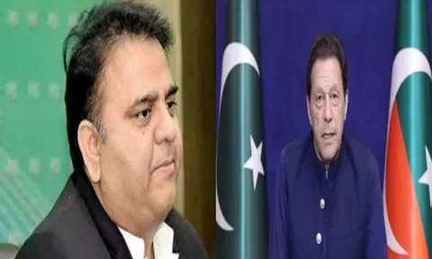 Fawad Chaudhary and Imran Khan (ANI)