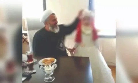 Screen grab of the viral video