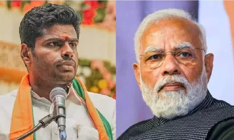 K Annamalai; Narendra Modi (PTI)&nbsp;