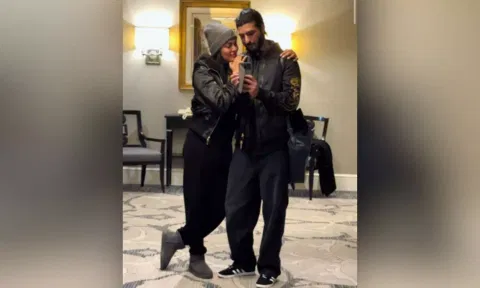 Sushmita Sen with Rohman Shawl