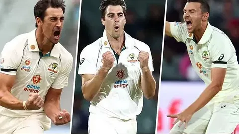 Australian pace trio Mitchell Starc, Pat Cummins and Josh Hazlewood