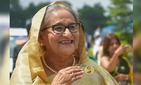 &nbsp;Awami League President Sheikh Hasina (PTI)