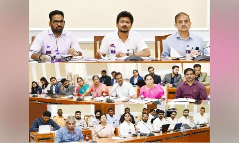 &nbsp;Udhayanidhi Stalin meeting with Khelo India Youth Games preparation