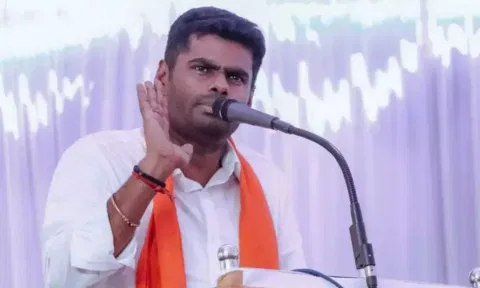 State BJP president K Annamalai