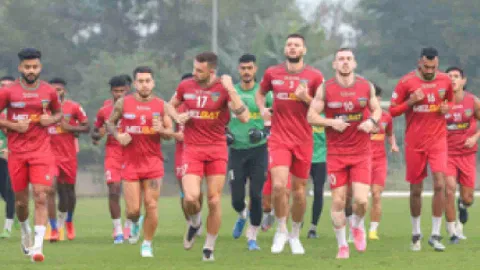 Still from the training practice (Photo/IANS)