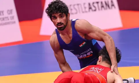 Indian wrestler Aman Sehrawat&nbsp;