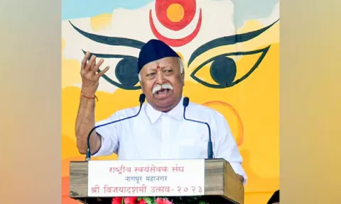 Rashtriya Swayamsevak Sangh (RSS) chief Mohan Bhagwat. (ANI)
