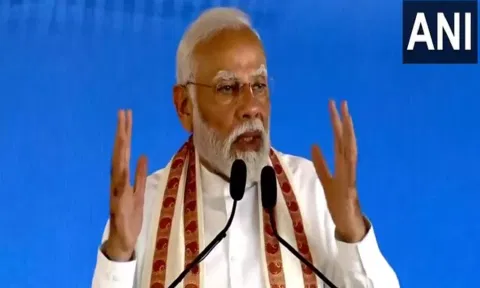 Prime Minister Narendra Modi in Kochi. (Photo: ANI)