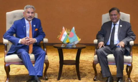 External Affairs Minister S Jaishankar &amp; Bangladesh Foreign Minister Mohammed Hasan Mahmud (PTI)