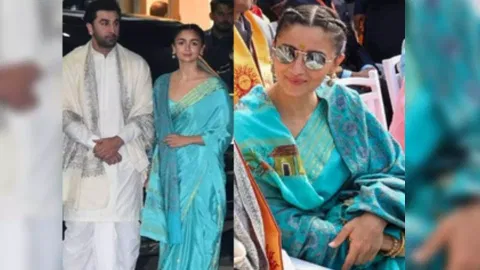 Actress Alia and actor Ranbir Kapoor
Alia was accompanied by her husband and actor Ranbir Kapoor
