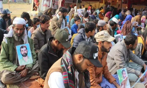 Baloch protest in Pakistan (ANI)