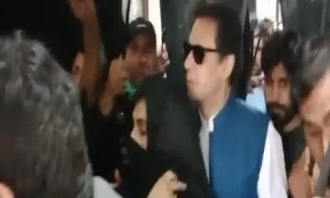 File photo of Imran Khan with wife Bushra Bibi