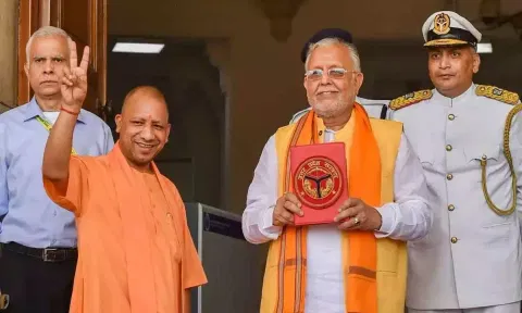 Yogi govt tables its largest budget at Rs 7.36 lakh cr
