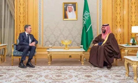 U.S. Secretary of State Antony Blinken, Saudi Crown Prince Mohammed bin Salman (Reuters)