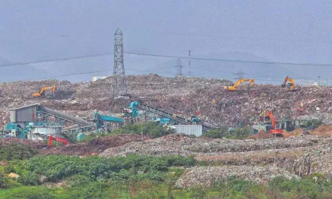 File photo of the Perungudi dump yard