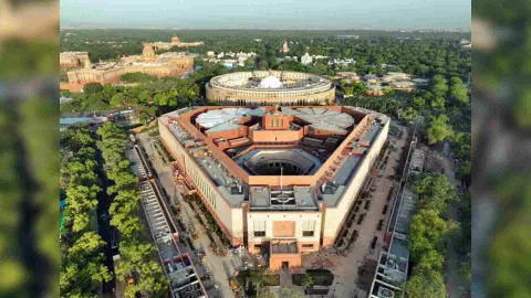 Aerial view of Parliament building (ANI file photo)