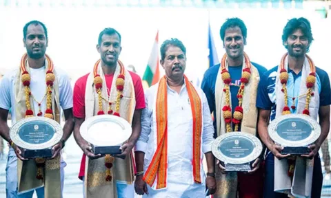 India Davis Cup stars felicitated at inauguration of Bengaluru Open 2024