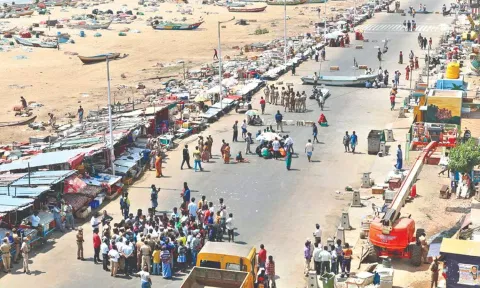 Blocking Loop Road at Marina. (File)