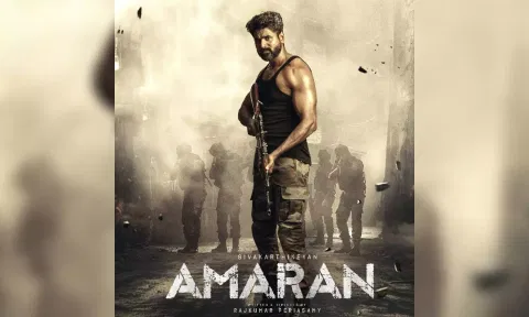 Sivakarthikeyan in 'Amaran' poster&nbsp;