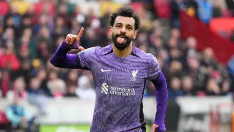 Mohamed Salah made a scoring return for Liverpool (Photo/AP)