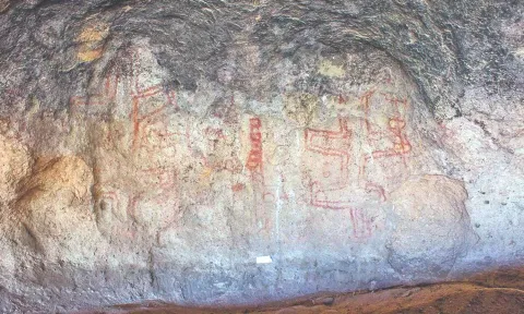 In Patagonia, archaeologists found some motifs that appeared far earlier than others