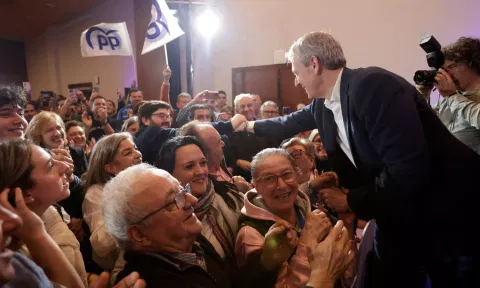 &nbsp;People Party's candidate Alfonso Rueda (Reuters)