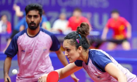 &nbsp;Sathiyan Gnanasekaran and Manika Batra