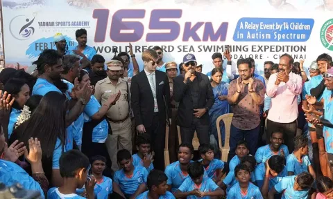 Children of Yadhavi Sports Academy for Special Needs&nbsp; (Photo: X/@YadhaviSports)