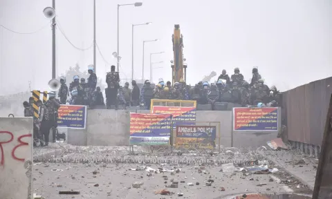 Farmers Delhi Chalo march (PTI)