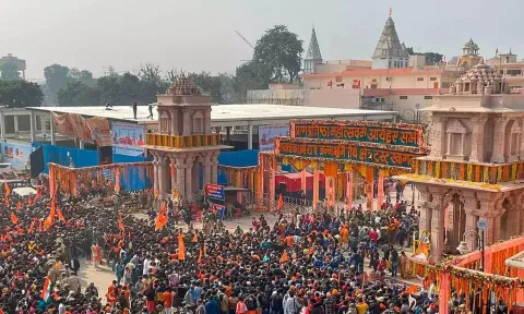 Ram temple in Ayodhya (PTI)