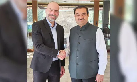 &nbsp;Dara Khosrowshahi and Gautam Adani