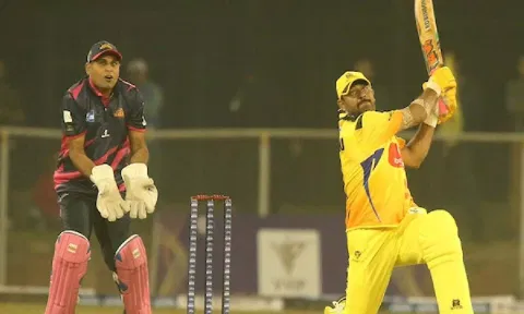 VVIP Uttar Pradesh and Rajasthan Legends players in action