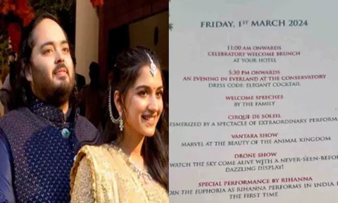 Anant Ambani, Radhika Merchant, Day 1 Schedule (ANI)&nbsp;