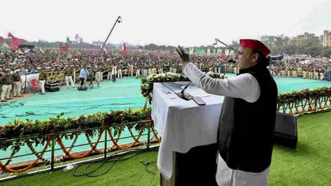 &nbsp;Samajwadi Party president and former Uttar Pradesh chief Minister Akhilesh Yadav (Photo/PTI)